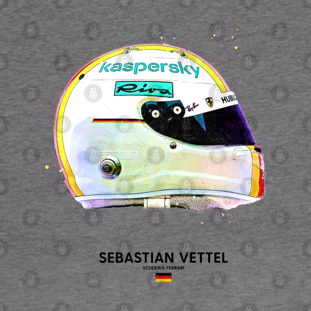 F1 2020 Sebastian Vettel Crash Helmet by DB Motorsport Designs